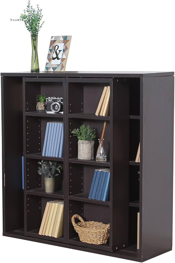 Amazon.co.jp: 不二貿易 本棚 ダブルスライドラック 幅89×奥行29×高さ