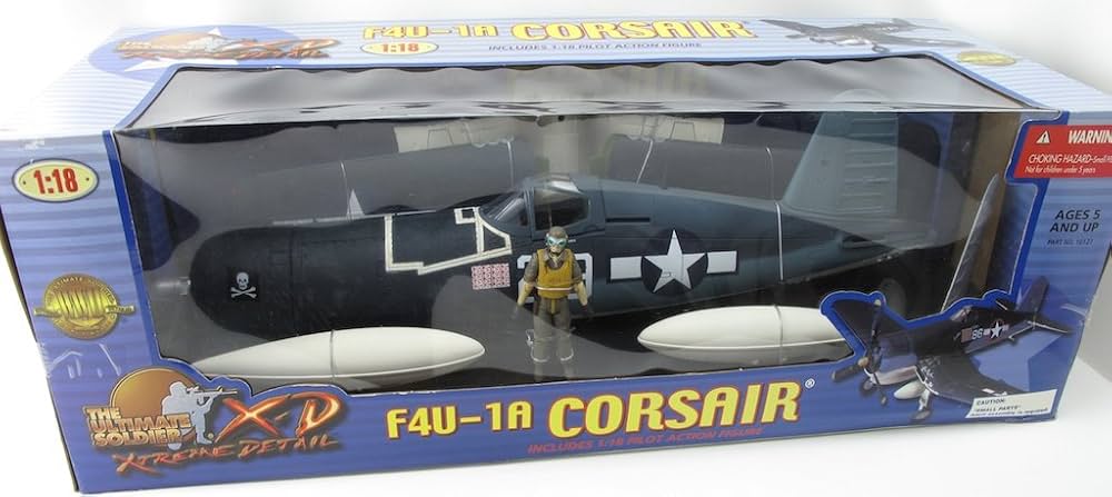 Buy Ultimate Soldier 1:18 Corsair F4U-1A WWII Pilot Action Figure