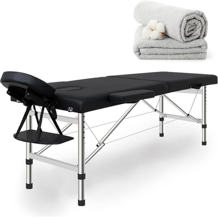 Amazon.co.jp: マッサージベッド 折りたたみ タオル3枚付 ヘッドレスト