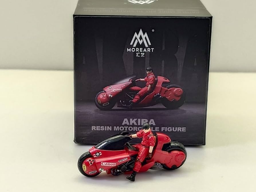Amazon | MORE ART 1/64 アキラ 金田のバイク フィギュア AKIRA RESIN