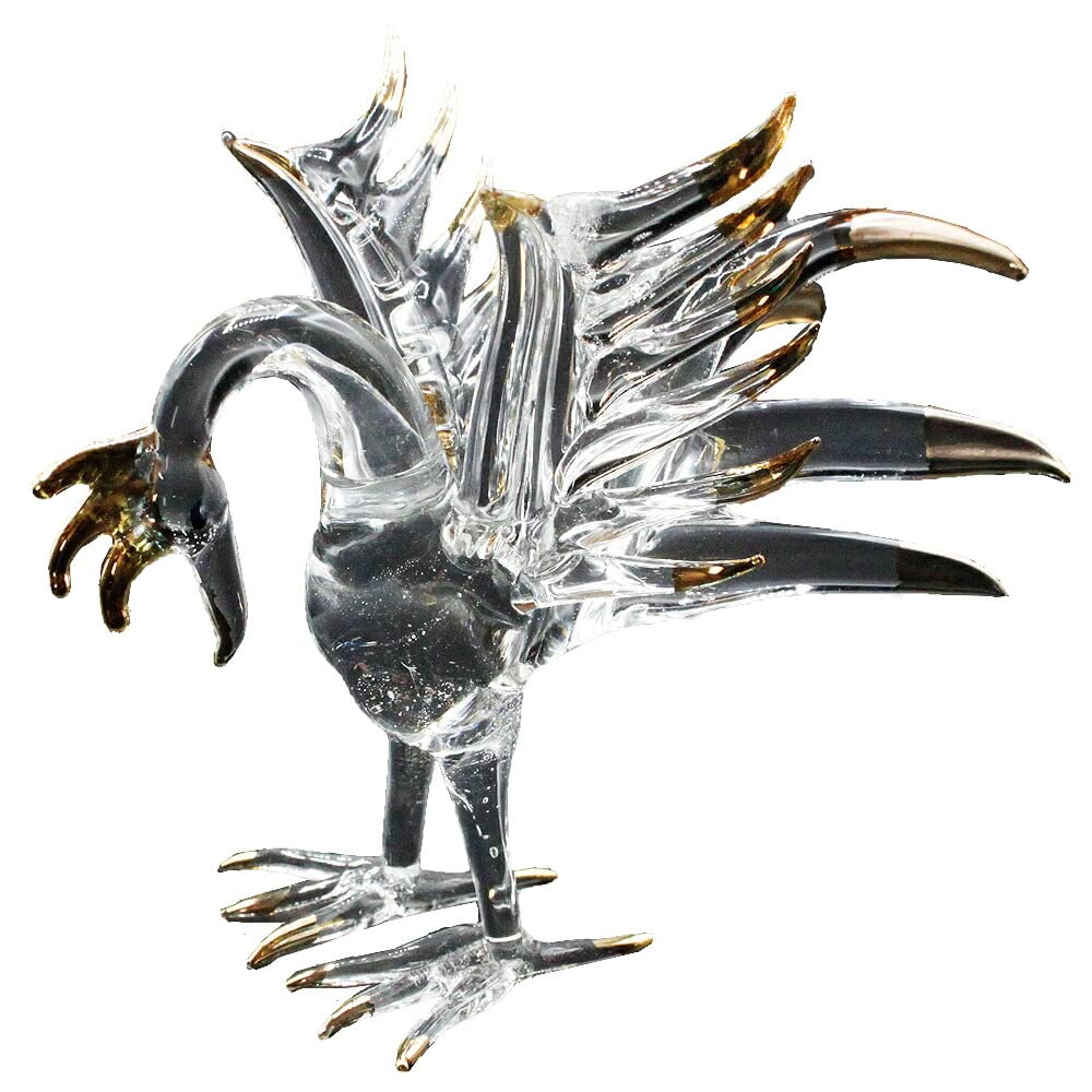 Amazon.co.jp: クリスタル 鳳凰（ほうおう、フェニックス）の置物 風水