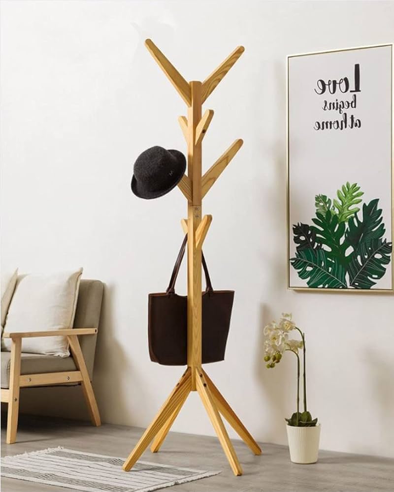 Amazon｜コートハンガー 木製 おしゃれ ハンガーラック コート掛け