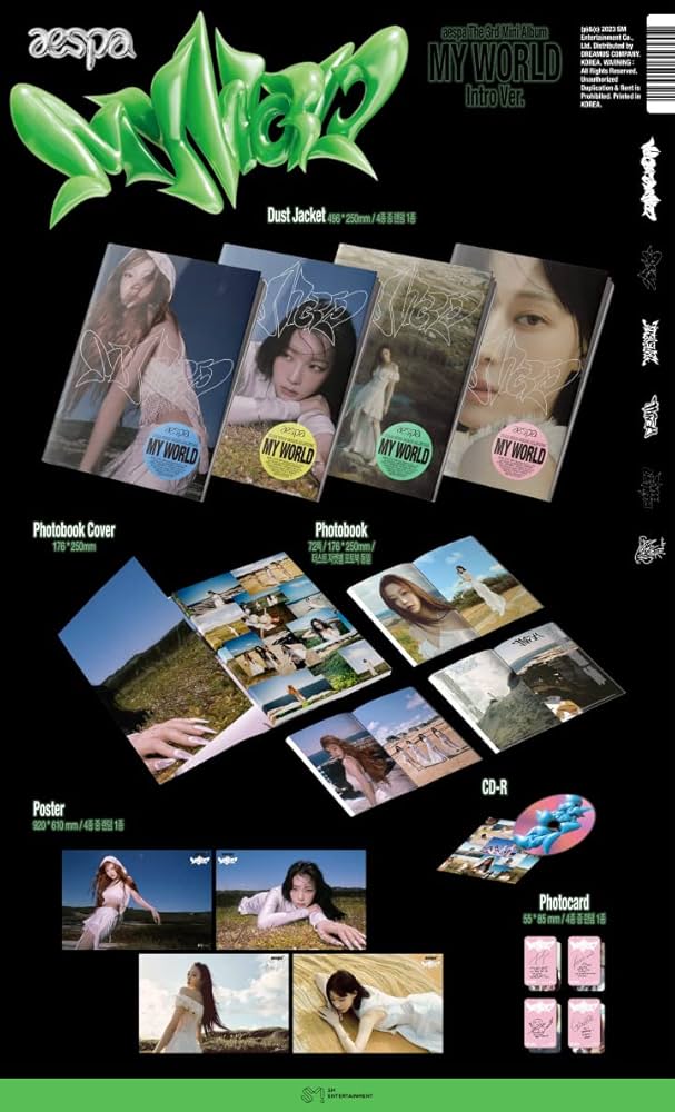 AESPA, KARINA, GISELLE, WINTER, NING NING - aespa MY WORLD 3rd