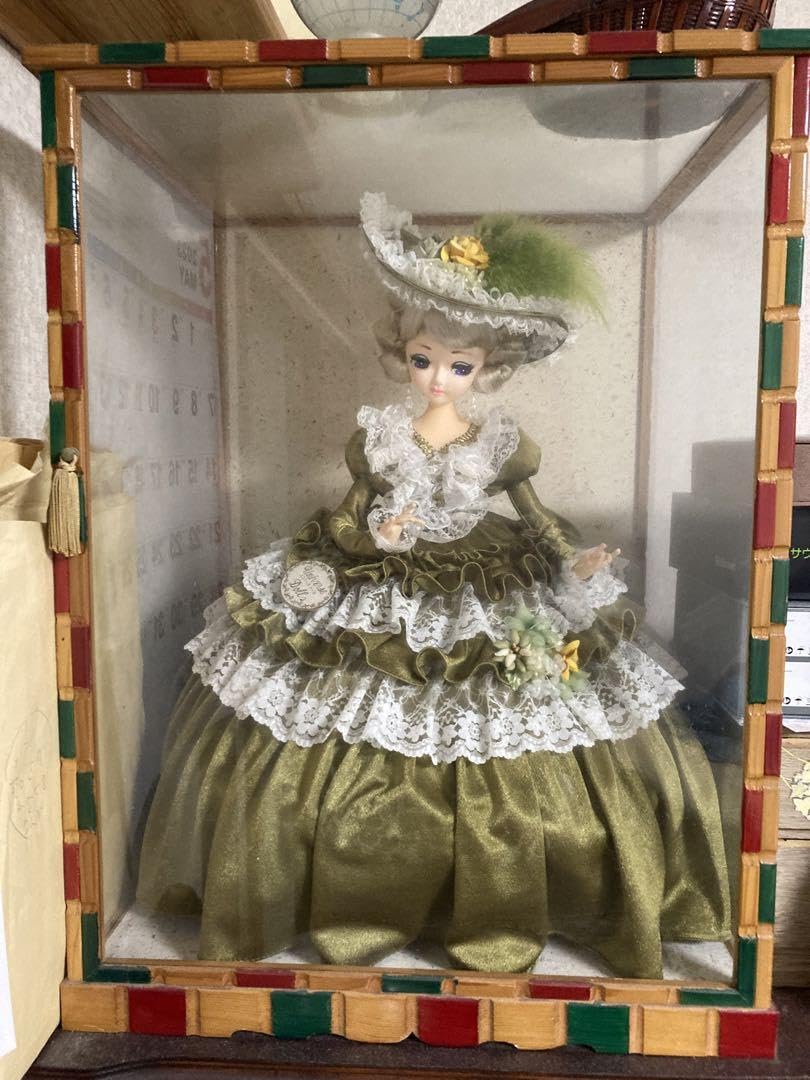 Amazon.co.jp: フランス人形 ウエディングドレス レトロ ガラスケース