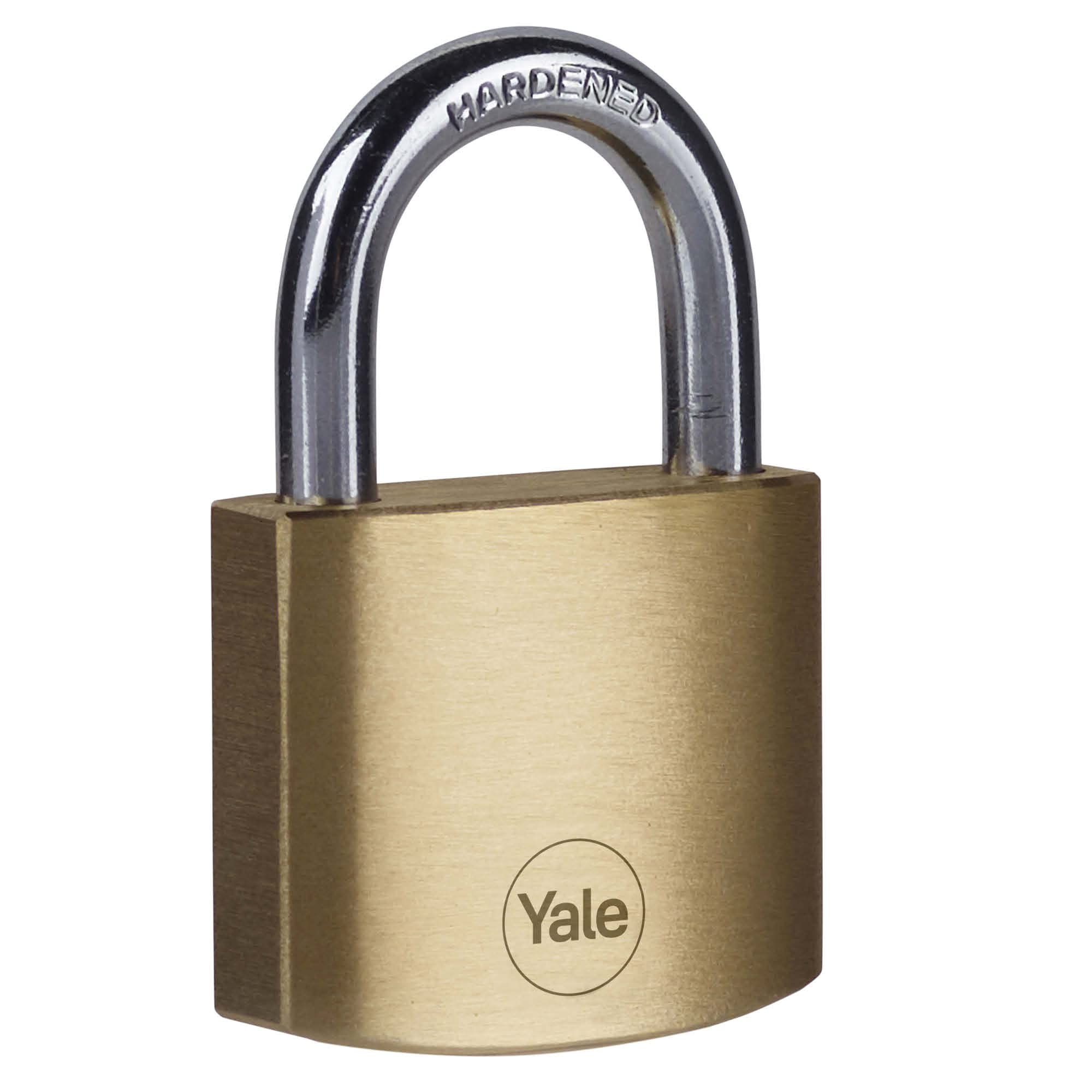Yale Y110B/40/122/1 - Brass Padlock (40 mm) - Indoor Lock for