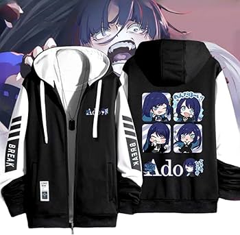 Amazon.co.jp: Ado アド 長袖 アイドル歌手 パーカー 長袖 狂言 残夢
