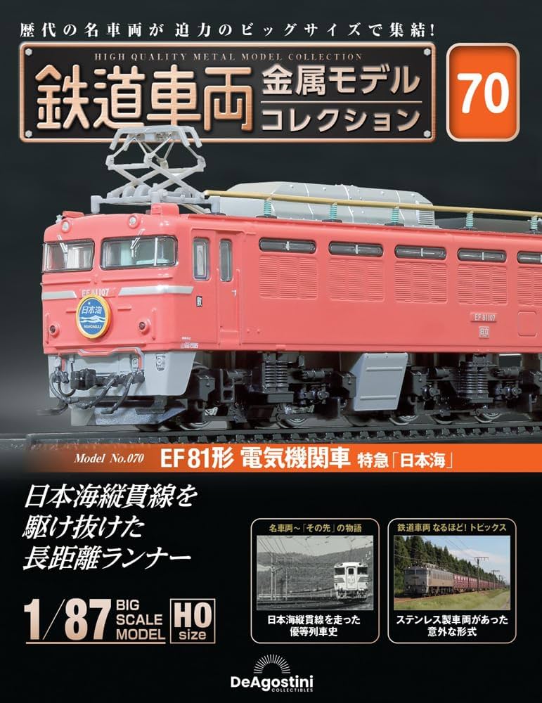 鉄道車両 金属モデルコレクション 第70号(EF81形 電気機関車 特急