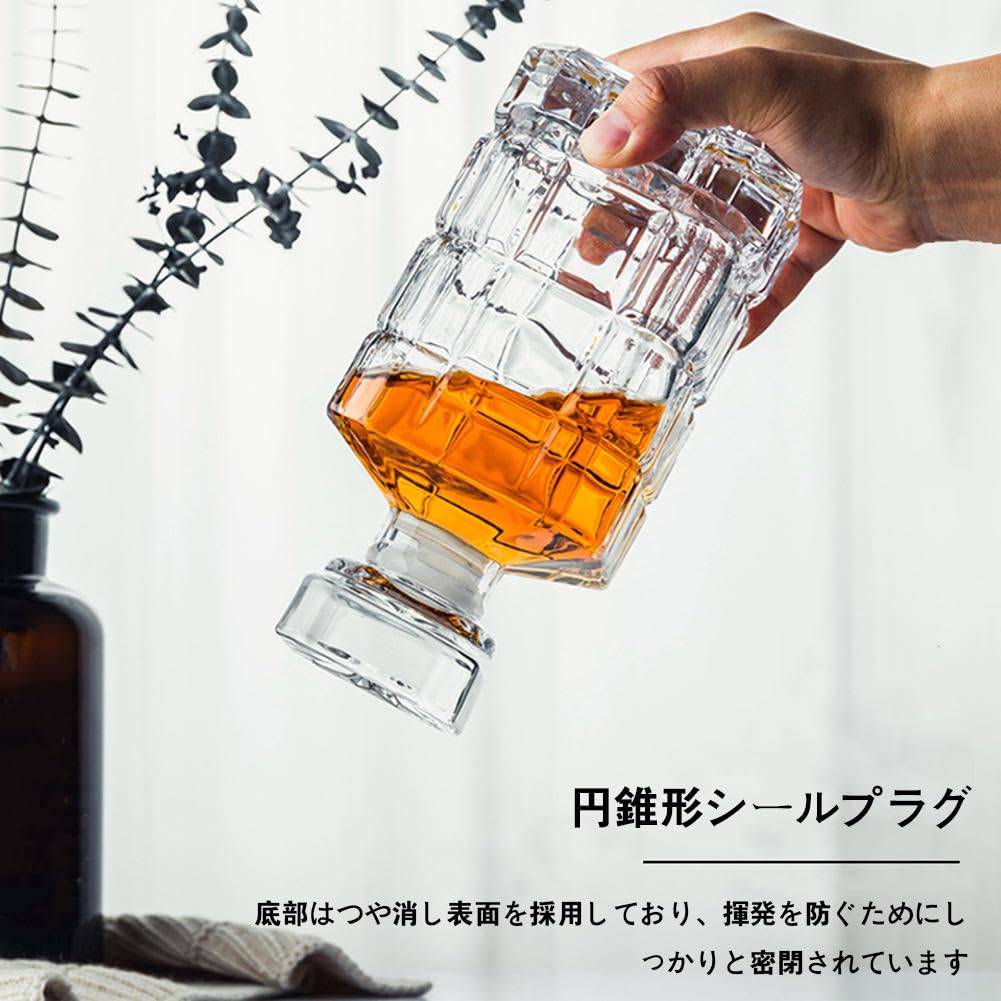 Amazon｜ウイスキー デキャンタ クリスタル,透明ガラスウイスキー