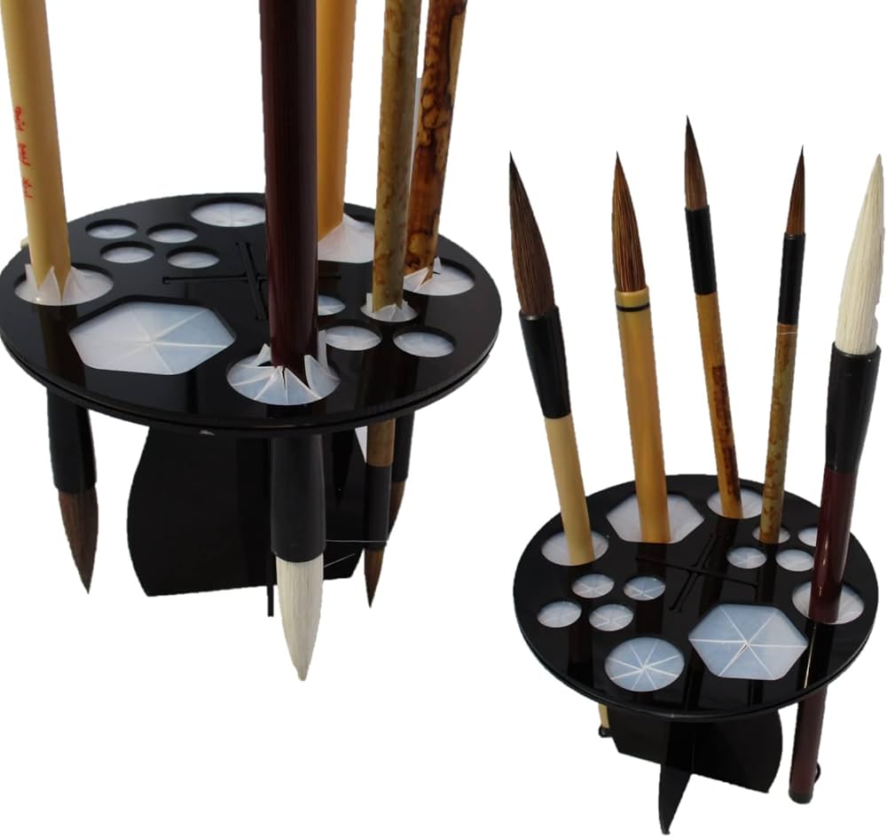 Amazon.co.jp: 習字 筆 乾燥 筆置き 筆立て 書道 墨汁 半紙 水彩毛筆