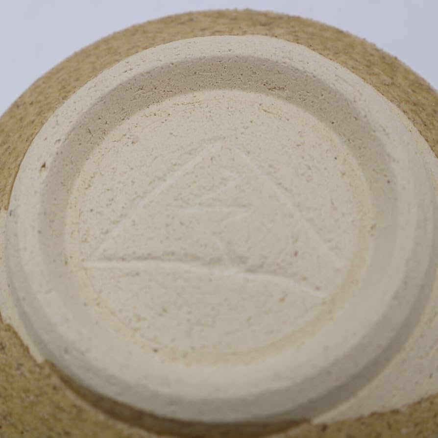 Amazon.co.jp: ノーブランド品加藤令吉瀬戸焼織部背戸窯盃ぐい呑酒器黄