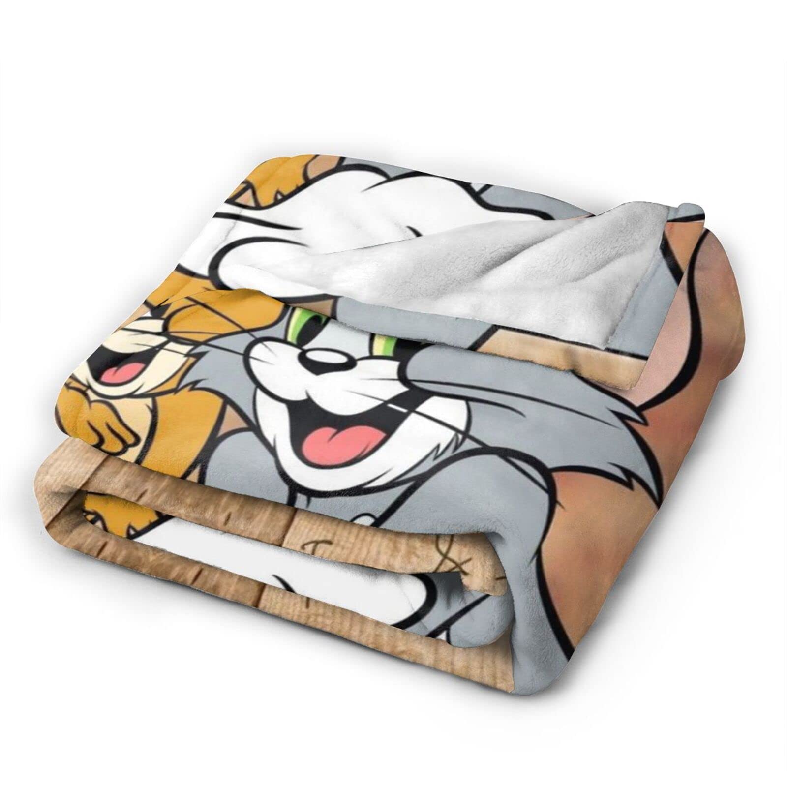 Amazon｜毛布 トムとジェリー シングル 大判 冬用 ブランケット 春夏用