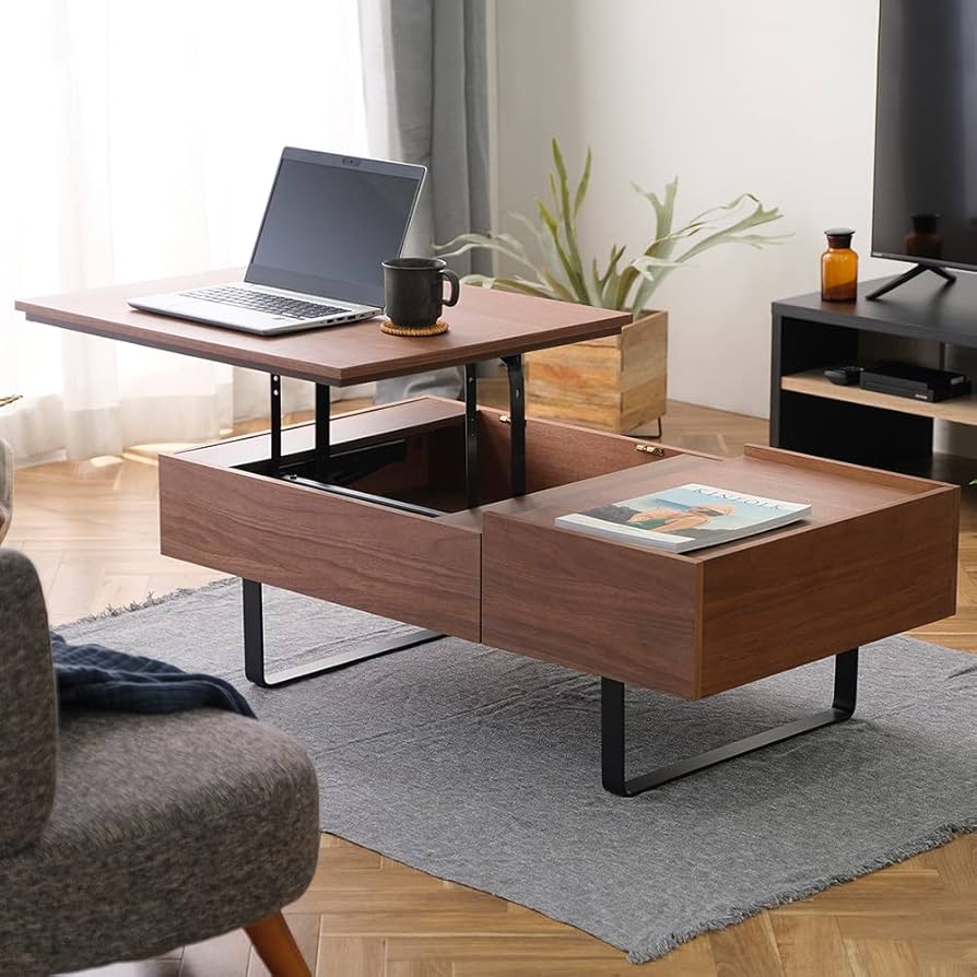 Amazon.co.jp: アイリスオーヤマ 昇降式 テーブル 2WAY 110×60cm