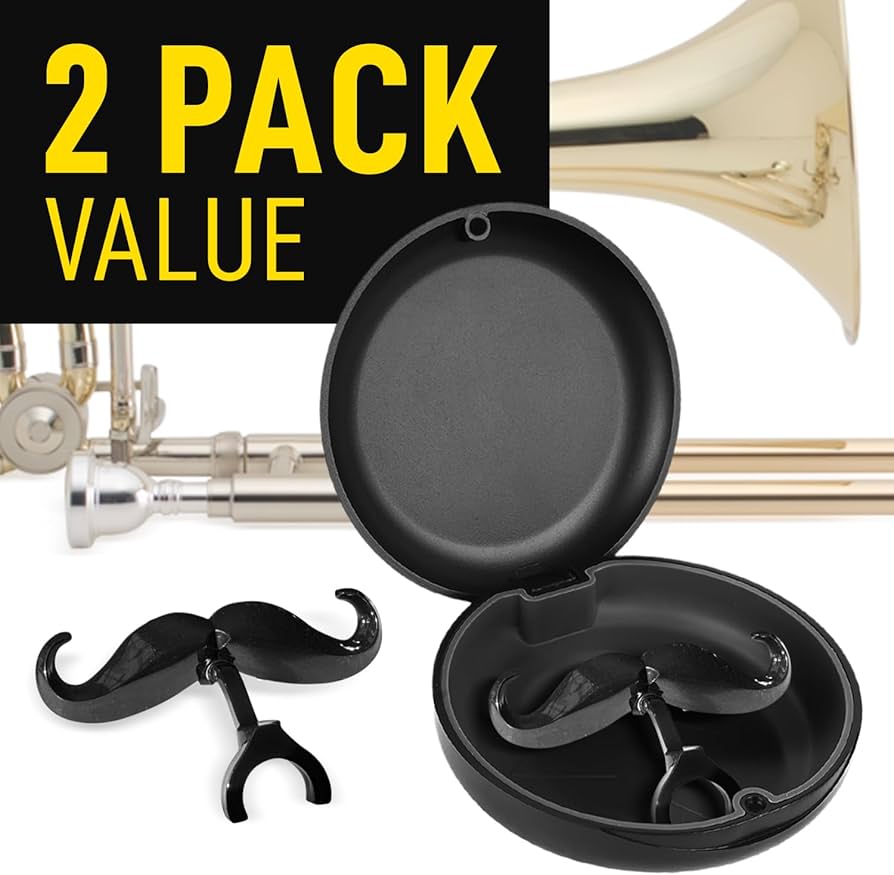 Amazon | [2個パック] クリップオンヒゲ トロンボーン&ユーフォニアム