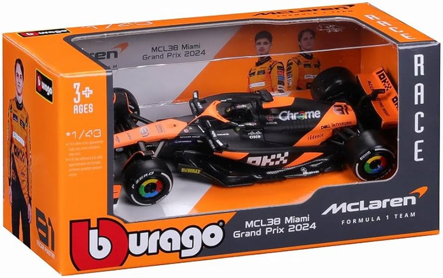 Amazon | BURAGO 1/43 マクラーレン F1 チーム MCL38 (2024) No.81 O