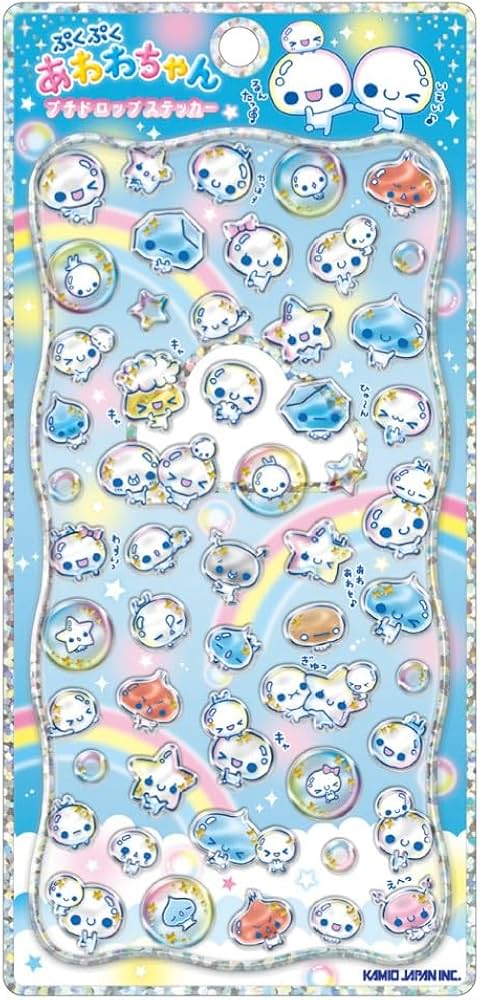Amazon | 予約 プチドロップステッカー あわわちゃん