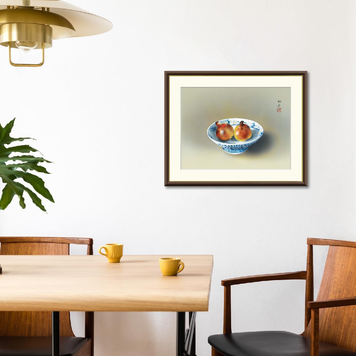 Amazon｜鍋島の皿に柘榴 速水御舟 42× 52㎝ F6 J2-101 額入り アート