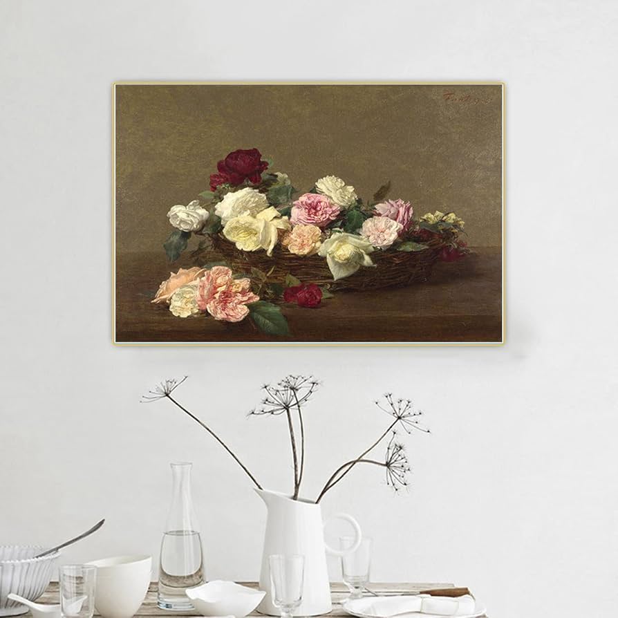 Amazon.co.jp: アンリファンタンラトゥール壁ArtHenriファンタン