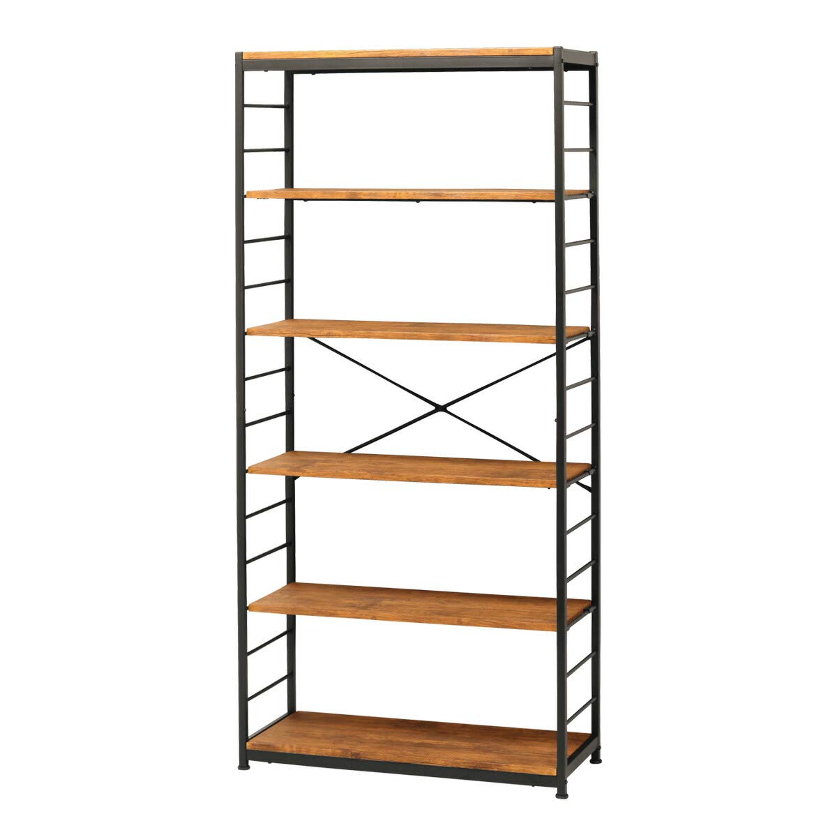 Amazon | オープンラック6段 フリーラック6段 本棚 おしゃれ