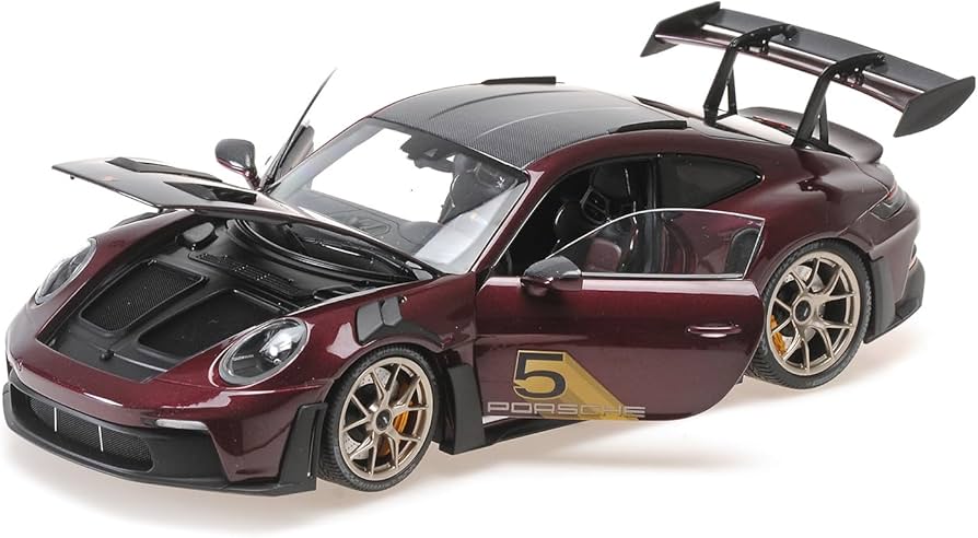 Amazon.com: Minichamps 2024 911 GT3 RS #5 Purple with Carbon Top