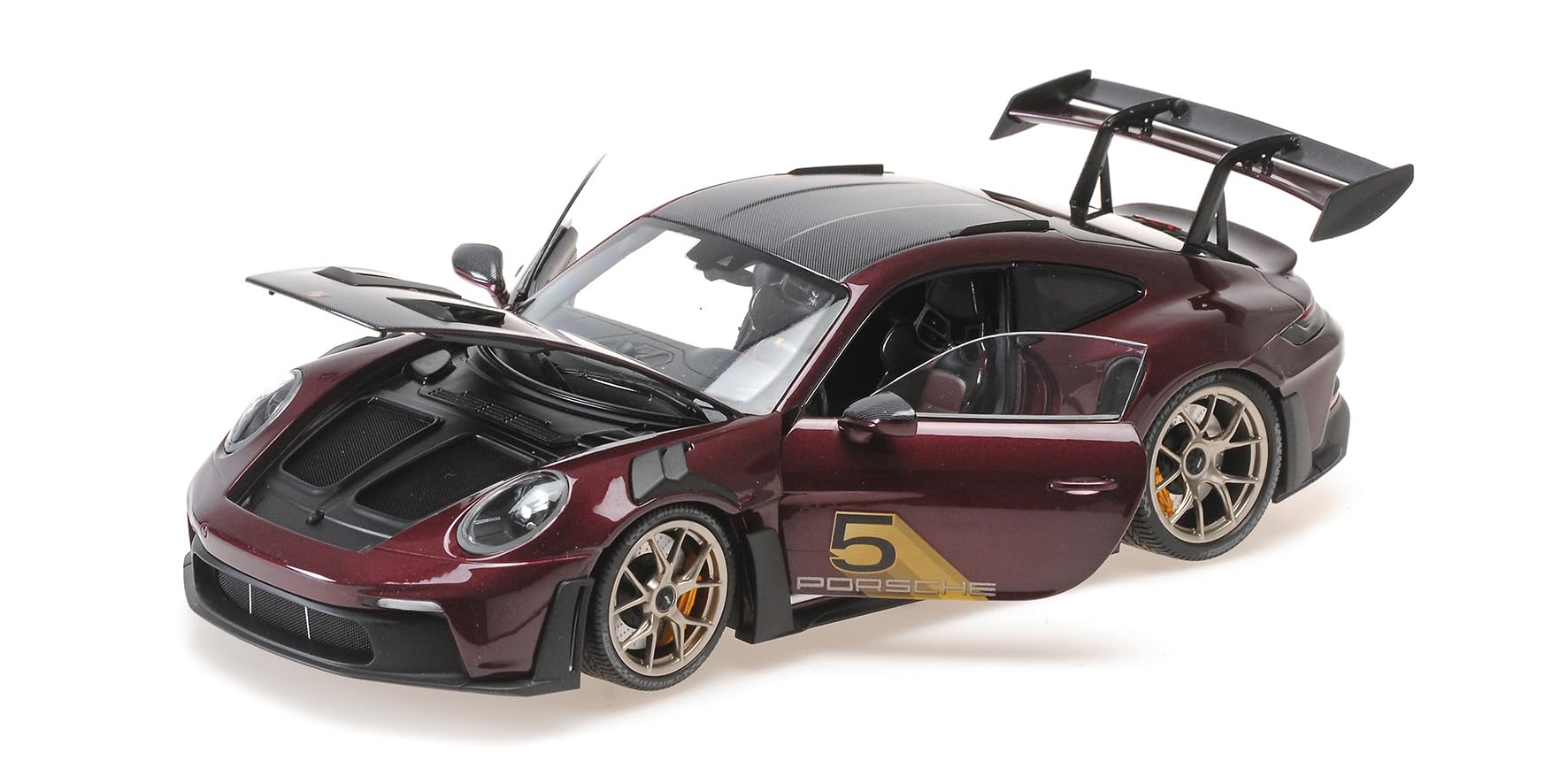 Amazon.com: Minichamps 2024 911 GT3 RS #5 Purple with Carbon Top