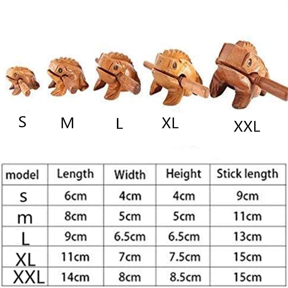 Amazon | Kingsie カエル 木製 縁起物 ギロ 打楽器 楽器 音が出る