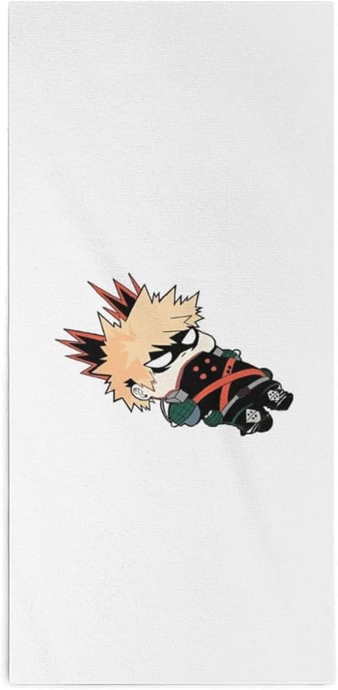 Amazon｜ヒロアカ 爆豪勝己 フェイスタオル 速乾 吸水 大きめ ふわふわ