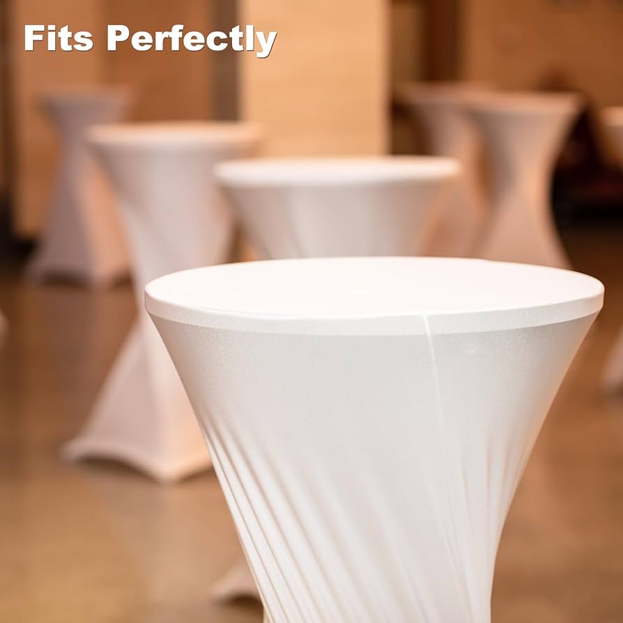 Amazon｜uxcell 4枚セット ラウンドカクテルテーブルクロス 32