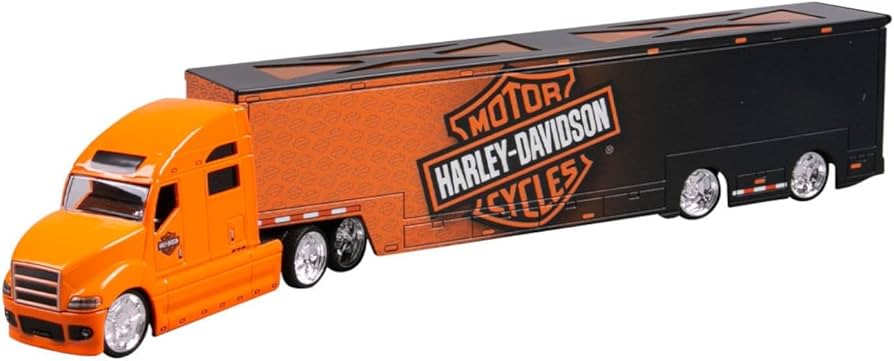 Amazon | Maisto（マイスト） 1/64 トレーラートラック ハーレー