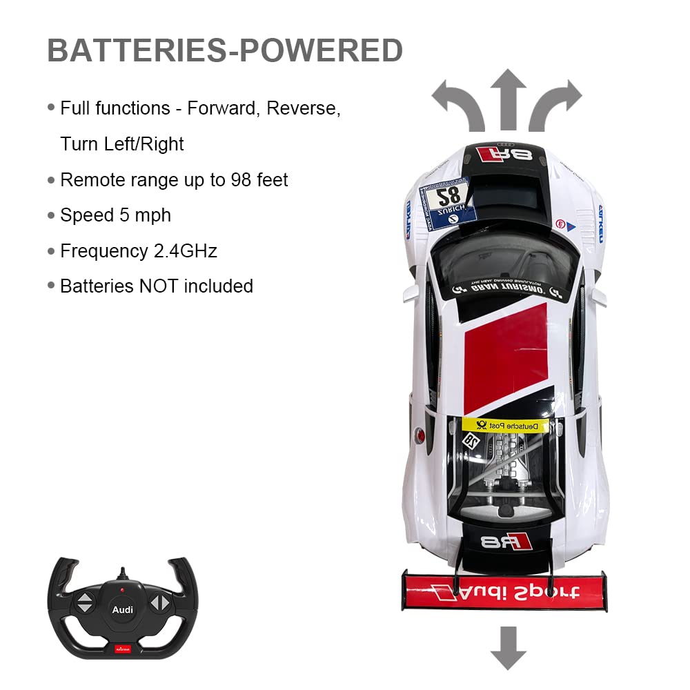 Amazon.co.jp: 2.4GHz RASTAR 1/14アウディR8 LMS リモート