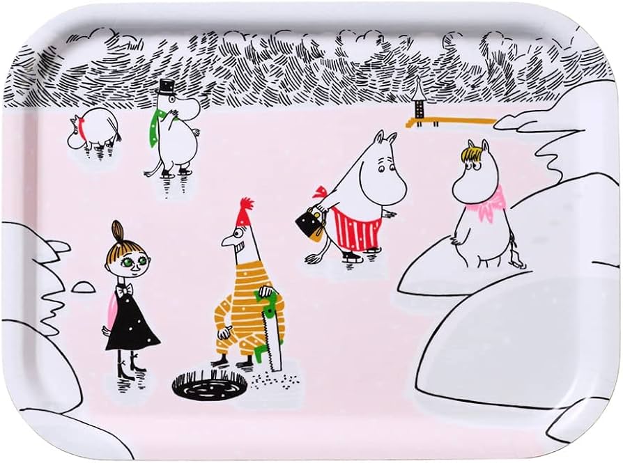 Amazon｜アラビア ムーミン トレー 27x20cm ウインターワンダー トレイ