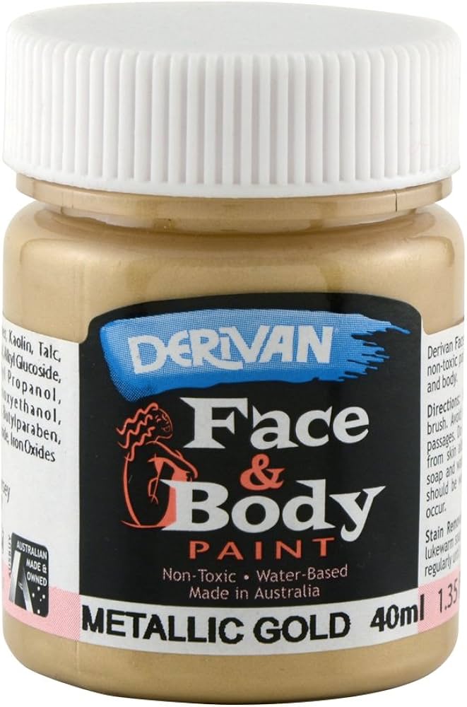 Amazon.co.jp: デリバン フェイス&ボディペイント メタリックゴールド