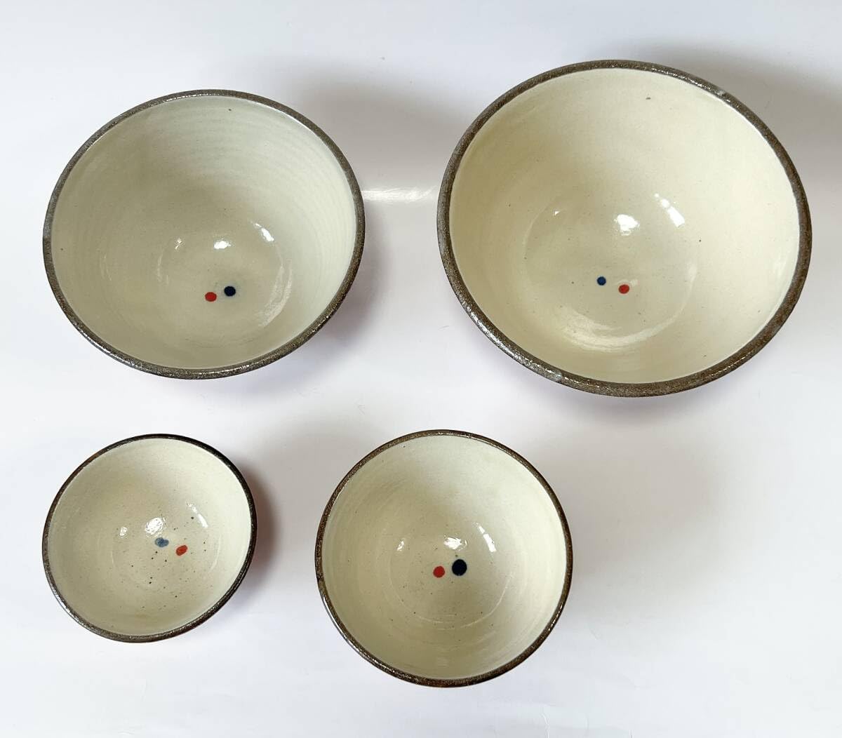 Amazon | フルセット 沖縄 幸陶器 やちむん 花笠マカイ 4種類セット 3