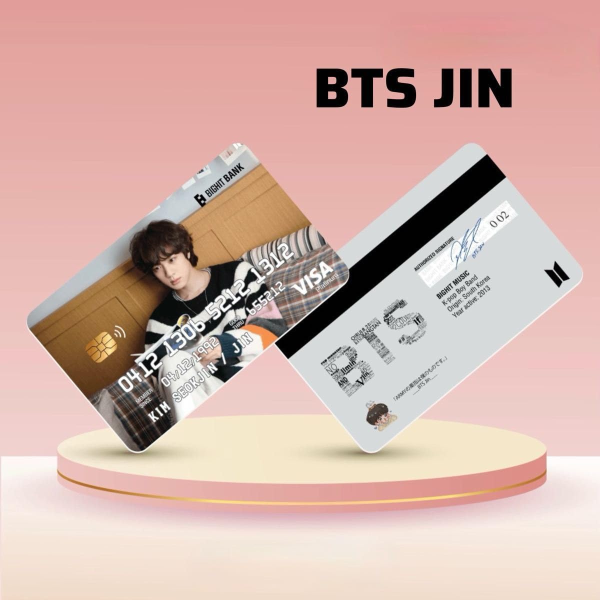 Amazon.co.jp: BTS 防弾少年団 JIN ジン クレジットカード風 トレカ