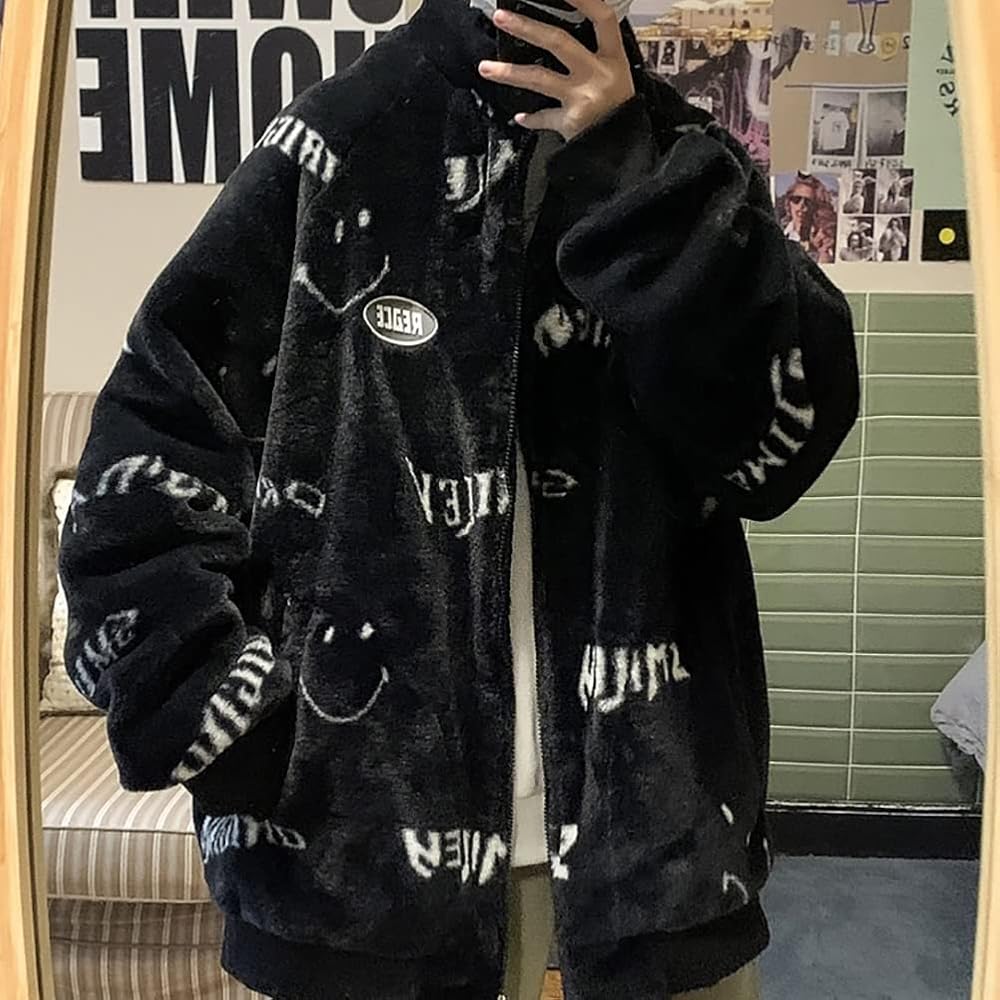 Amazon | [ZANBANG] ボアジャケット ボアコート コート メンズ