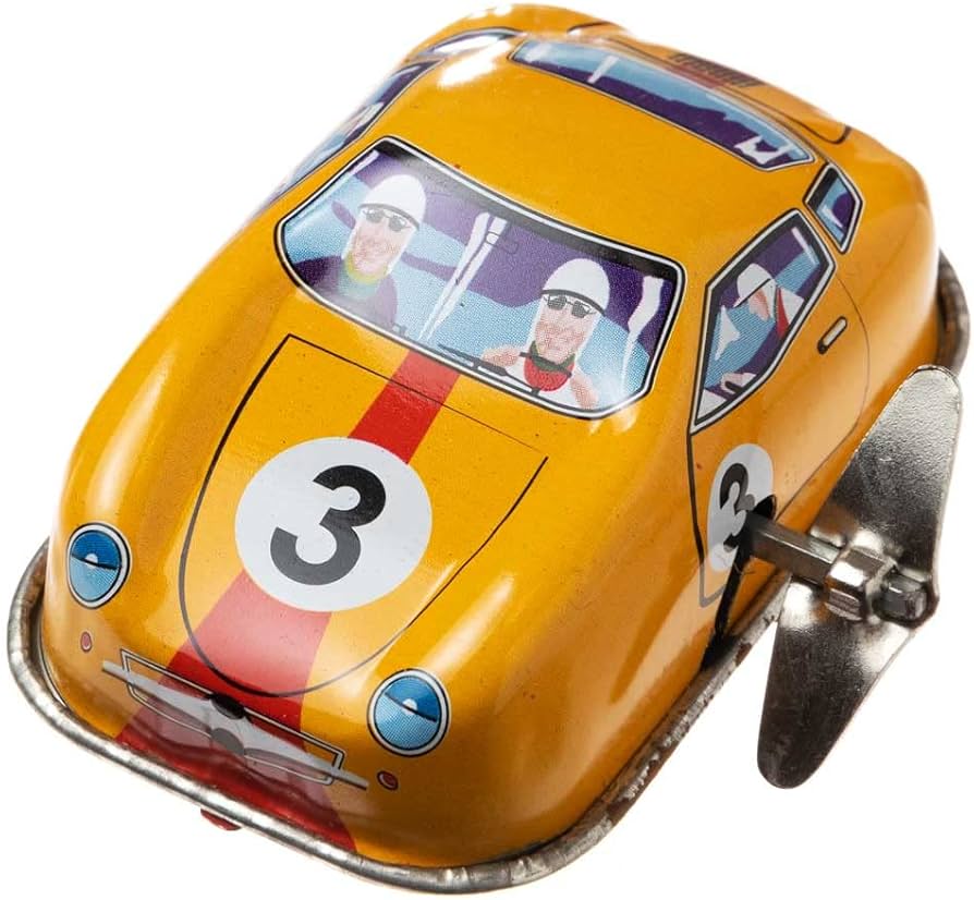 Amazon.co.jp: ウインドアップカー ブリキのおもちゃ ゼンマイ仕掛けで