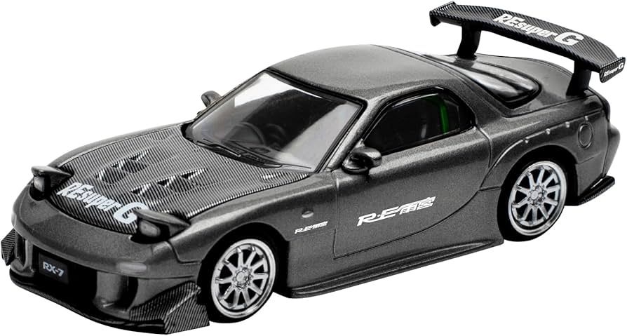 Amazon | POP RACE 1/64 マツダ RX7 Re:雨宮 ガンメタル 完成品