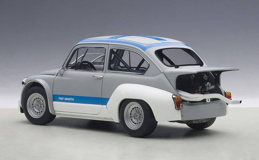 Amazon | AUTOart 1/18 フィアット アバルト 1000 TCR グレー/ブルー