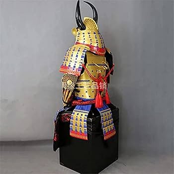 Amazon.co.jp: 手作り甲冑 兜 武士 鉄鎧 等身大甲冑 足 大人用 | 和