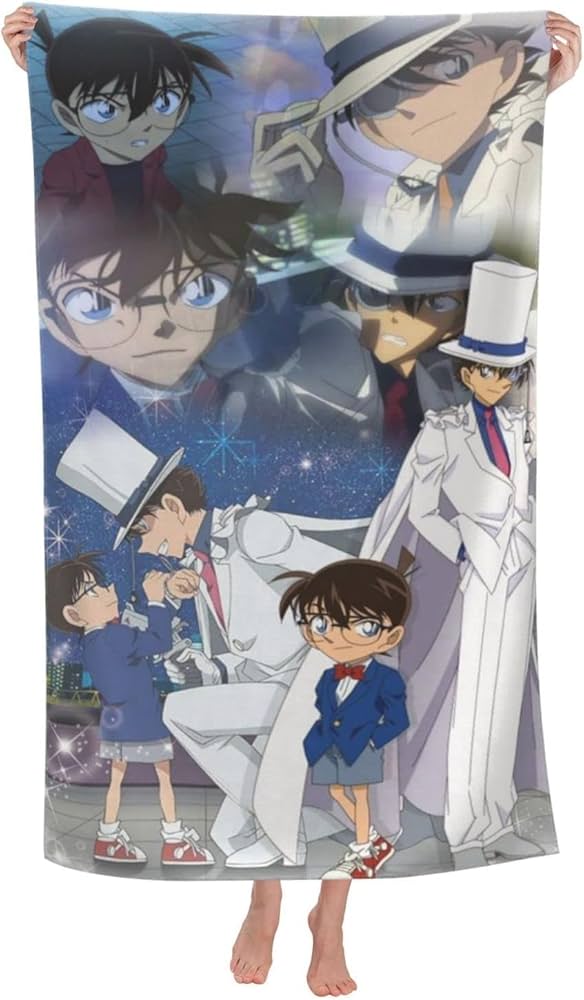 Amazon｜名探偵こなん バスタオル マイクロファイバー 高速吸水 速乾