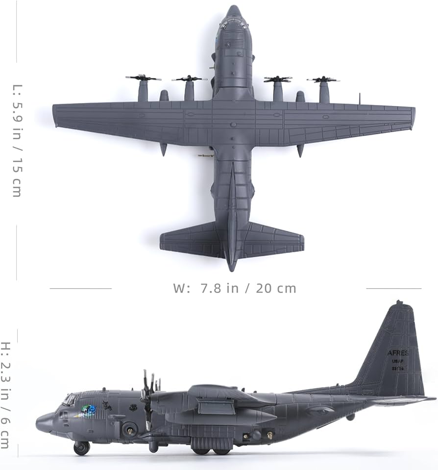 Amazon｜NUOTIE AC130 1/200スケール エアガンシップモデル ダイ