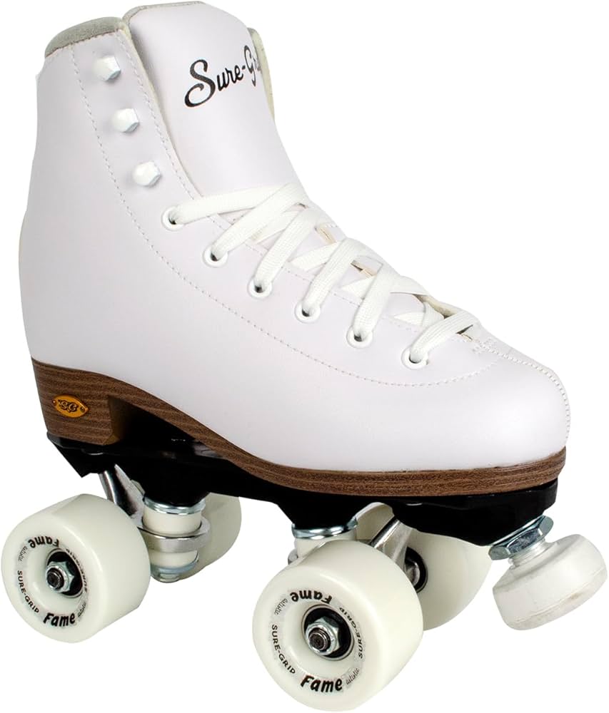 Amazon.com : Sure-Grip White Fame Roller Skates for Women - Made