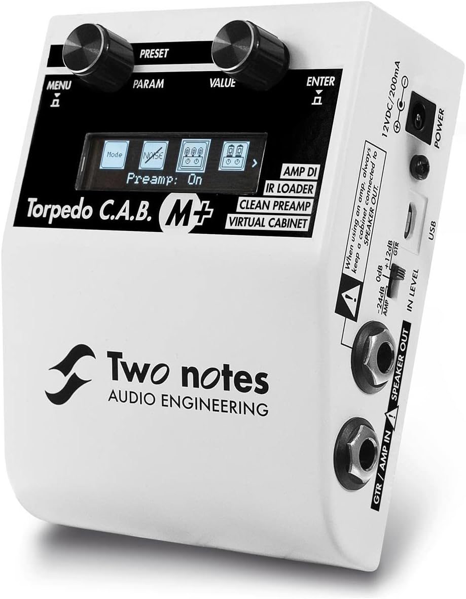 Two Notes Torpedo C.A.B. M+ Speaker Simulator Pedal User Manual