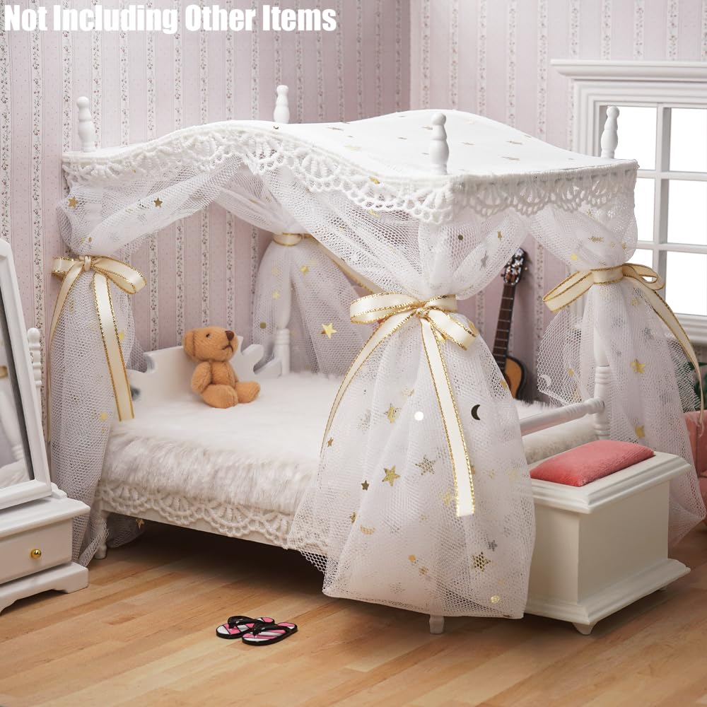 Amazon.co.jp: Odoria ドールハウス プリンセス ベッド ミニチュア: 1