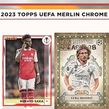 Amazon.co.jp: 2022-2023 Topps Merlin Chrome UEFA チャンピオン