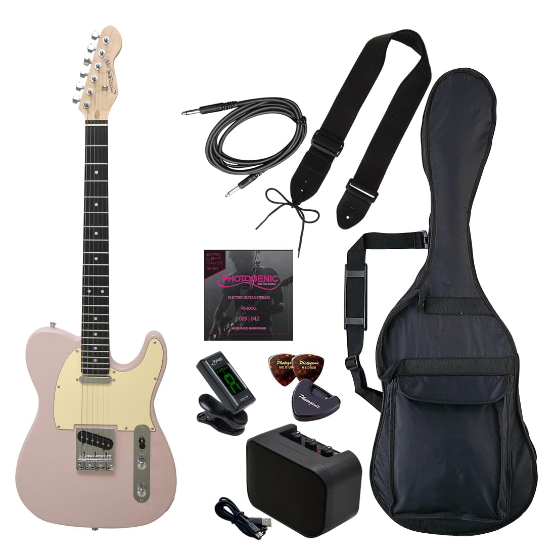 Amazon.co.jp: Photogenic フォトジェニック エレキギター 初心者入門