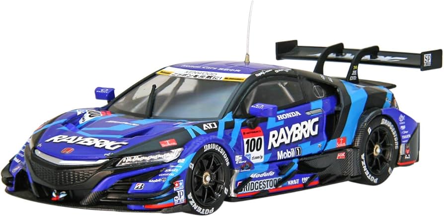 Amazon | EBBRO 1/43 レイブリック NSX-GT SUPER GT GT500 2017 No.100