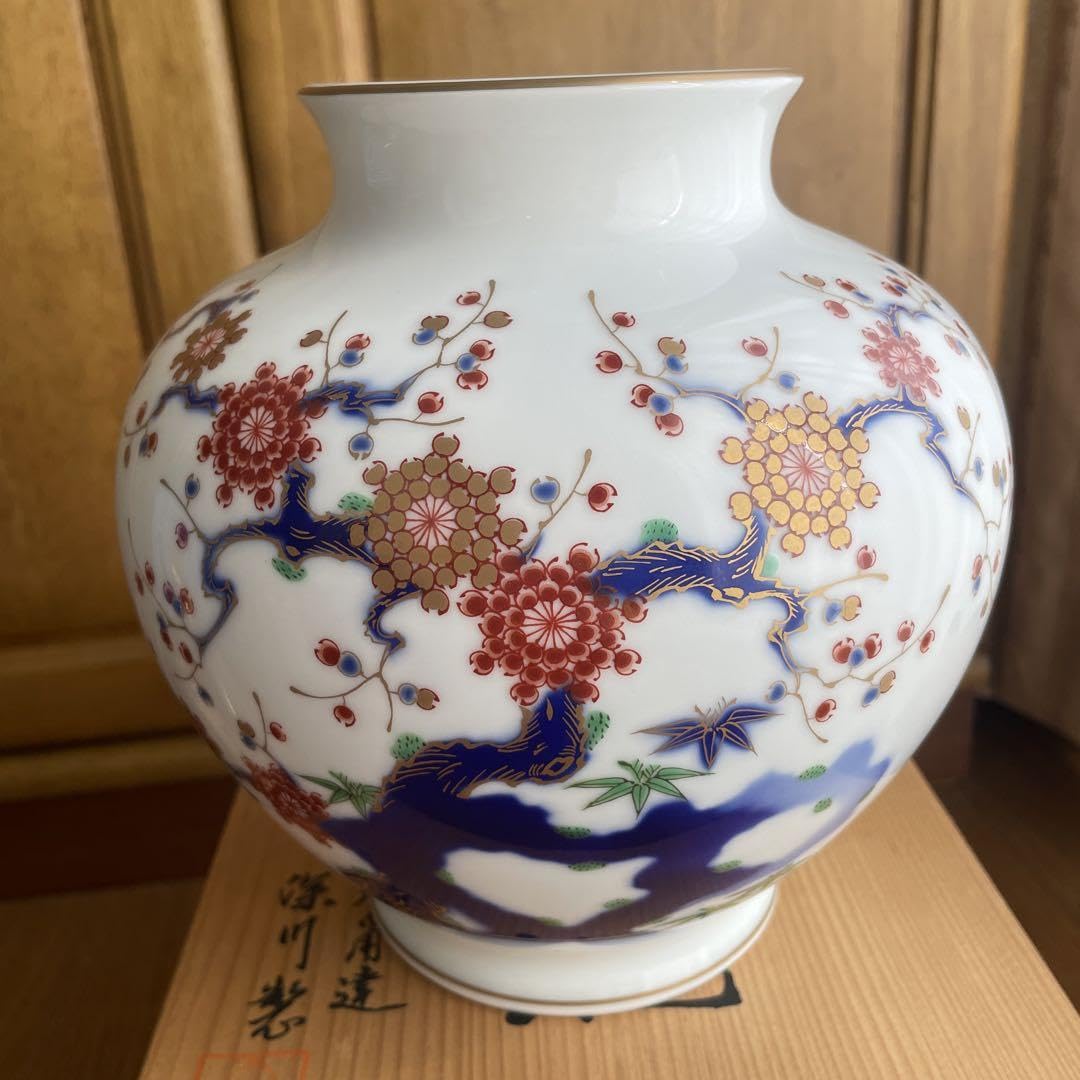 Amazon.co.jp: 深川製磁 有田焼 花瓶 : ホーム＆キッチン