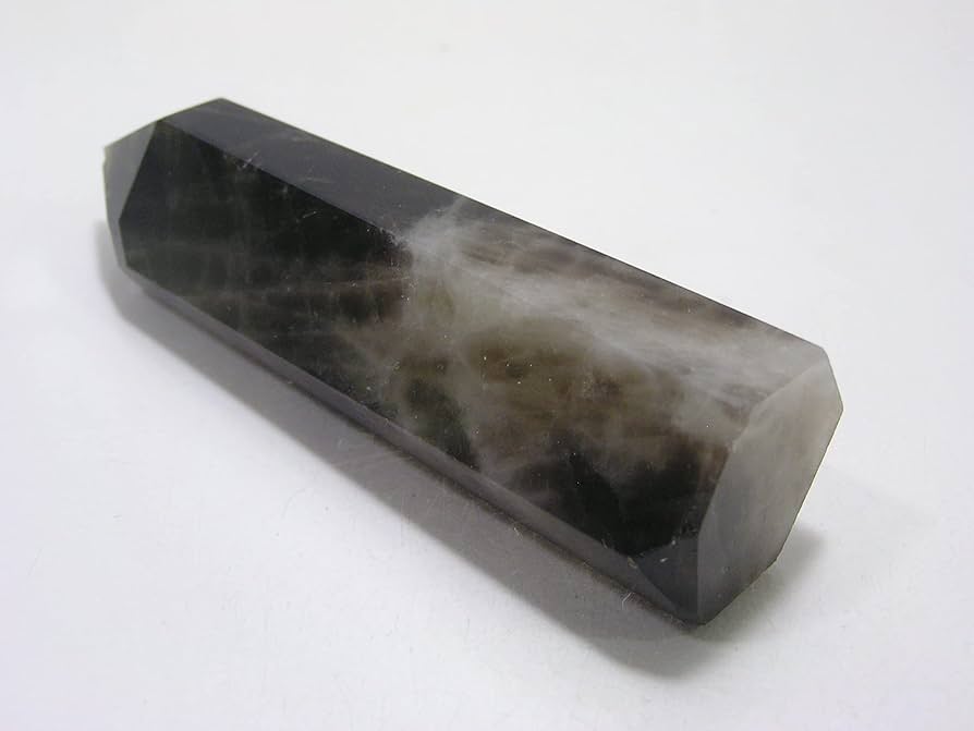 Amazon.co.jp: （風水堂）黒水晶【モリオン原石】六角柱 ポイント
