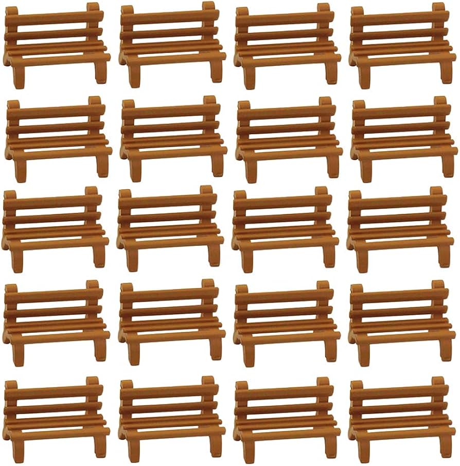 Amazon | CUTICATE 情景コレクション ベンチ模型 椅子モデル ドール