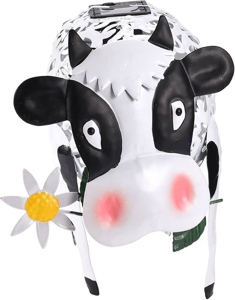 Amazon.co.jp: ソーラー牛ライト、太陽光発電の牛の庭の彫像、屋外用
